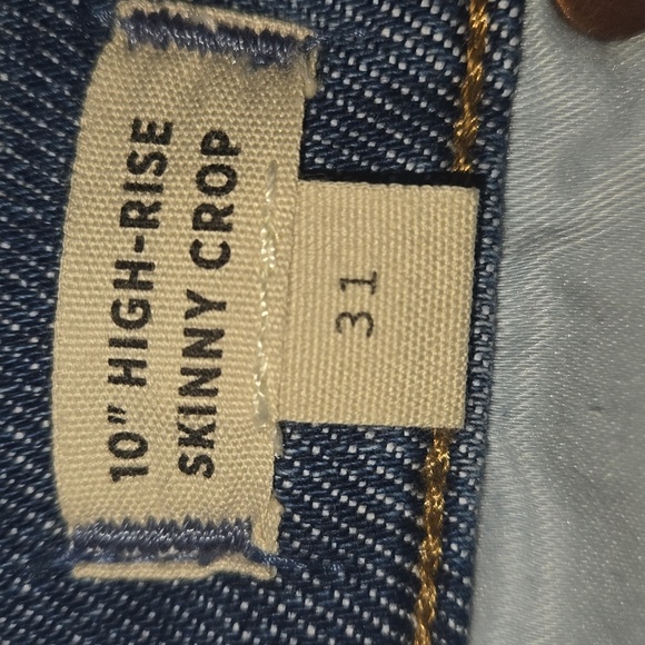 Madewell Women's 10" High Rise Skinny Crop Jeans Medium Wash Size 31 - Picture 9 of 11